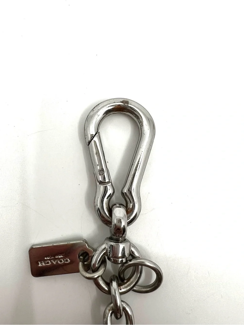 Coach Leather Winky Emoji Bag Charm Keychain F65831